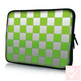 Tablet tok, 7", puha (zöld-szürke pepita)