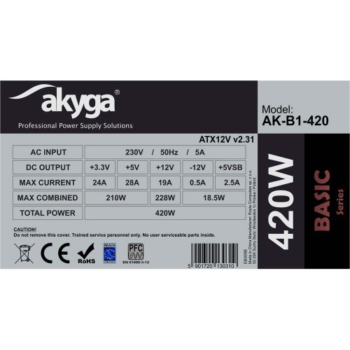 Akyga 420W ATX tápegység