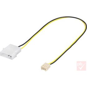   Táp átalakító, Molex aljzat -> 1x 3p. ventilátor dugó 20cm