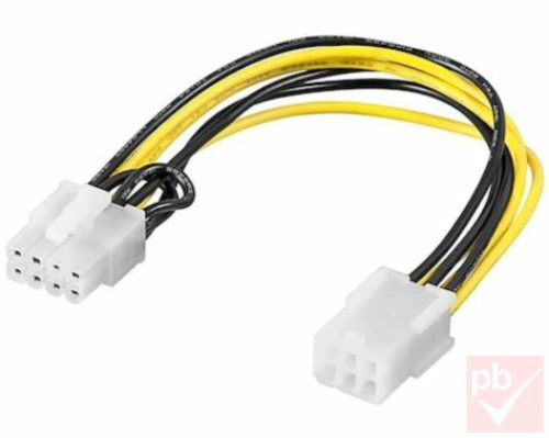 Táp átalakító, PCI-E 6p. aljzat -> PCI-E 8p. dugó