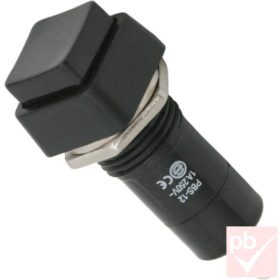   Nyomókapcsoló, 1 körös, 2 állású, 2 láb, fekete, 250V 1A