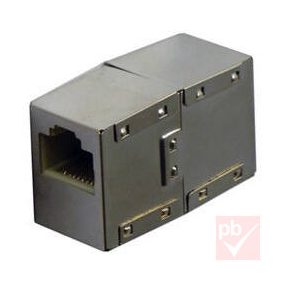   RJ45 toldó, árnyékolt műanyag ház (8P8C aljzat / 8P8C aljzat)