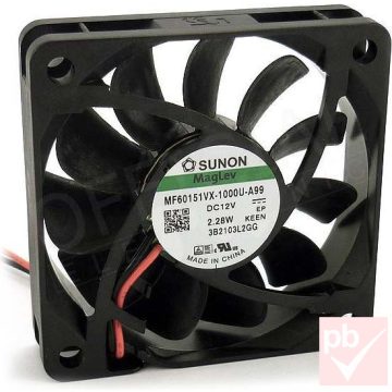   Sunon MagLev MF60151VX-1000U-A99 ventilátor (12V DC 2.28W 60x60x15mm)