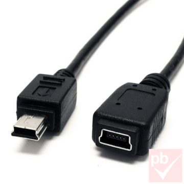 USB 2.0 mini B hosszabbító kábel 0.2m