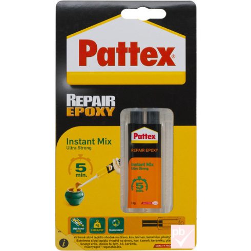 Pattex univerzális kétkomponensű epoxi ragasztó 12g