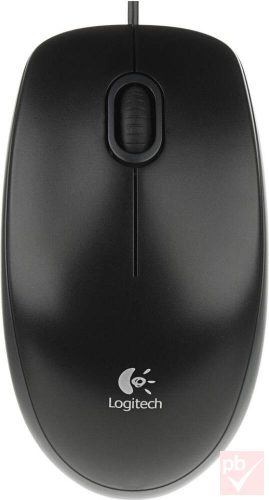 Logitech B100 fekete USB optikai egér