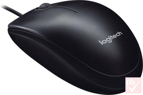Logitech B100 fekete USB optikai egér