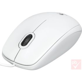 Logitech B100 fehér USB optikai egér
