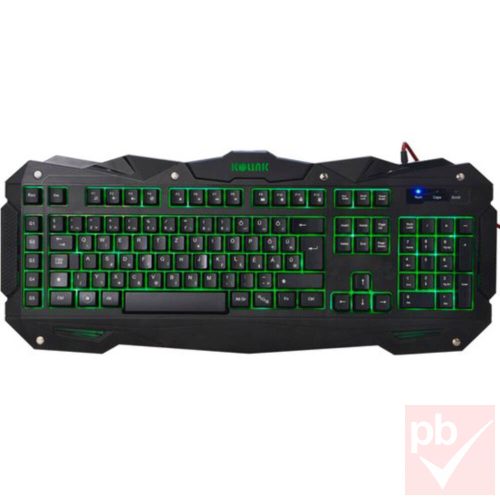 Kolink KBV8 RGB LED USB billentyűzet (fekete, HUN)