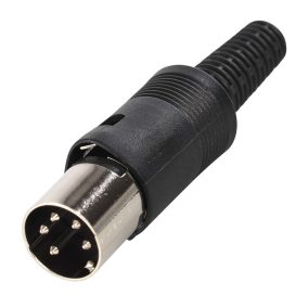 DIN dugó, lengő, 5-pin, 240°