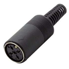 DIN aljzat, lengő, 5-pin, dominó