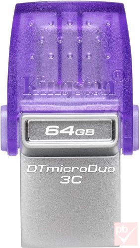 Kingston DataTraveler MicroDuo 3C 64GB pendrive (Type-C + A, USB 3.2)