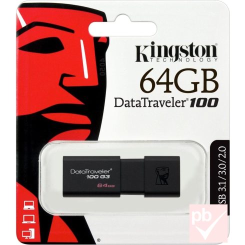 Kingston DataTraveler 100 G3 64GB pendrive (Type-A, USB 3.0)