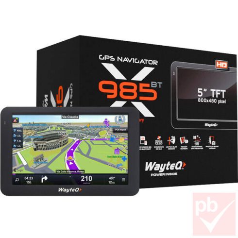 Wayteq X985 HD BT 5" 8GB GPS navigáció