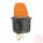 Karos kapcsoló, kerek, narancs világítással, 1 körös, 2 állású, átmérő: 19mm