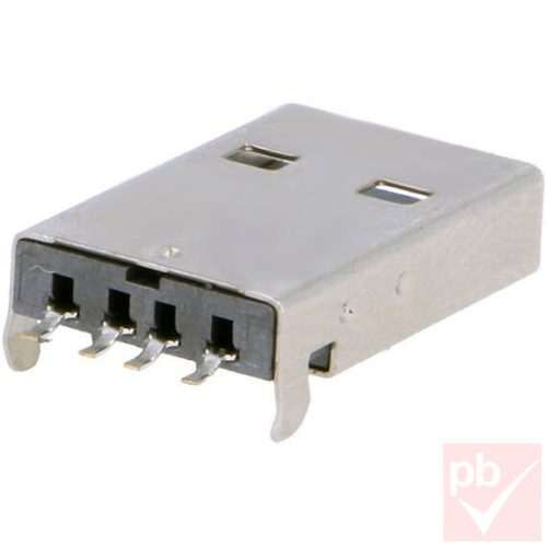 USB 2.0 A dugó, beépíthető SMT 90°