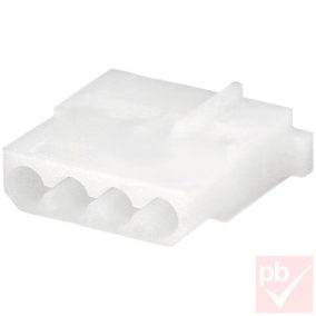 Molex 4p. táp dugó, anya, pinek nélkül