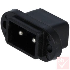 IEC C8 aljzat, beépíthető, polarizált