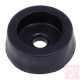 Gumiláb, fekete, kerek, csavarozható (átmérő: 14mm, magasság: 5mm)