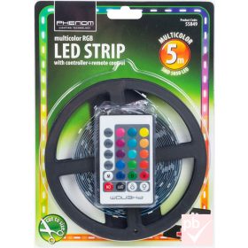   Phenom 5m-es RGB LED szalag készlet távirányítóval, tápegységgel