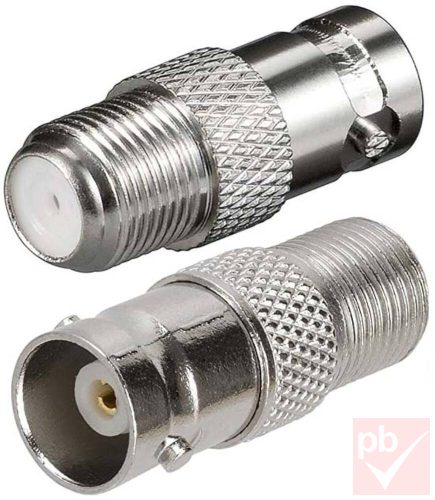 Video átalakító, F aljzat - BNC aljzat