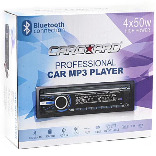Carguard CD177 autós fejegység (Bluetooth, USB, MP3, FM rádió, SD kártyafoglalat)