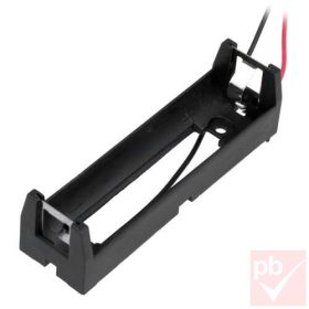 Elem tartó, 1db 18650 akku számára